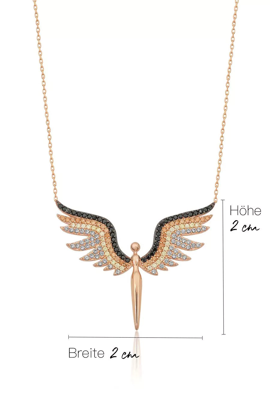 Einzelstück ANGEL FADE KETTE -  Halskette mit Zirkonia Steinchen