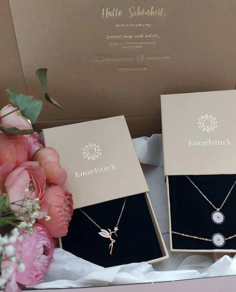 Einzelstück ANGEL FADE KETTE -  Halskette mit Zirkonia Steinchen