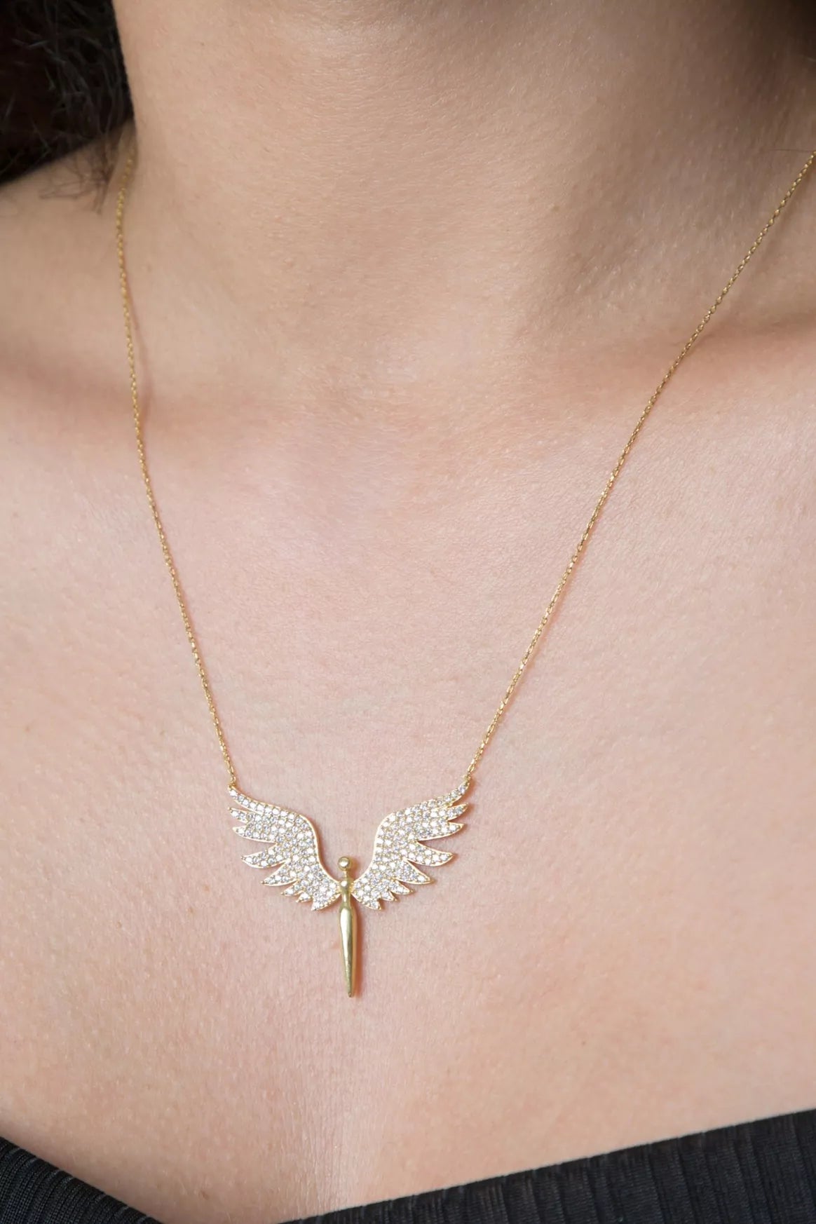 Einzelstück Gold Kette - 925 Sterling Silber vergoldet