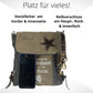 Sunsa Damen Umhängetasche Messenger aus Canvas & Leder
