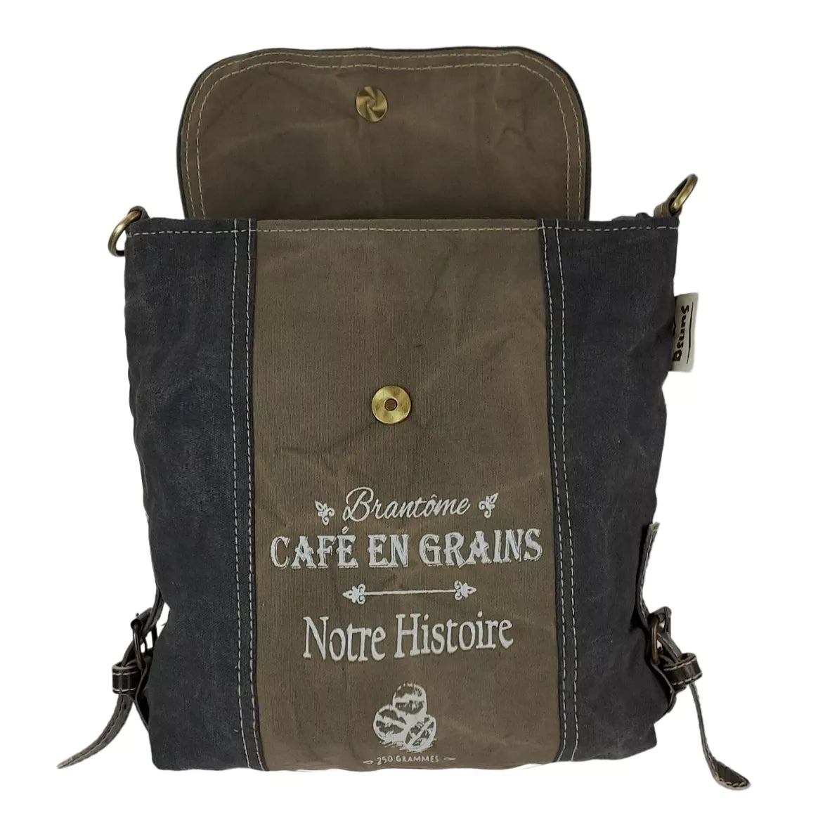 Sunsa Damen Umhängetasche Messenger aus Canvas & Leder