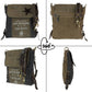 Sunsa Damen Umhängetasche Messenger aus Canvas & Leder