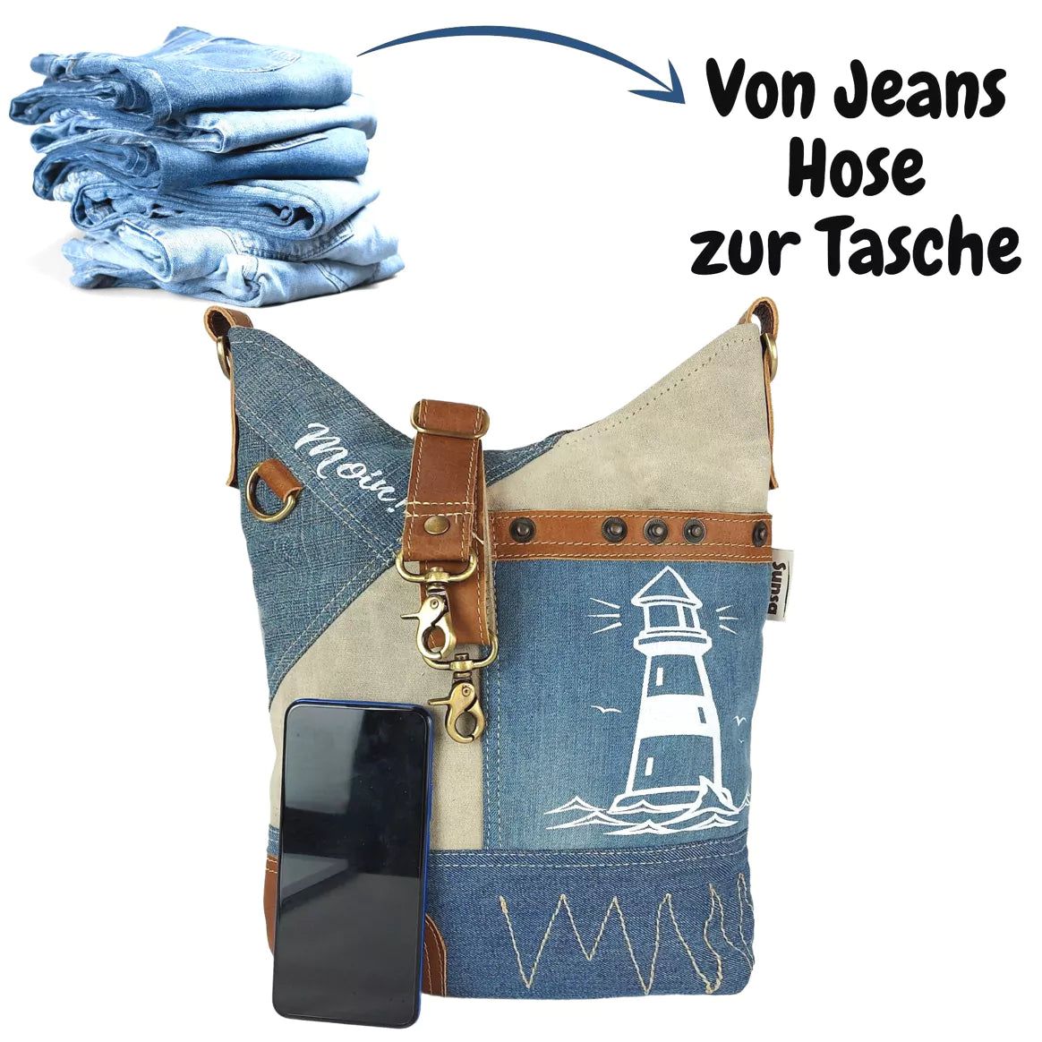 Sunsa Nachhaltige Umhängetasche - Moin