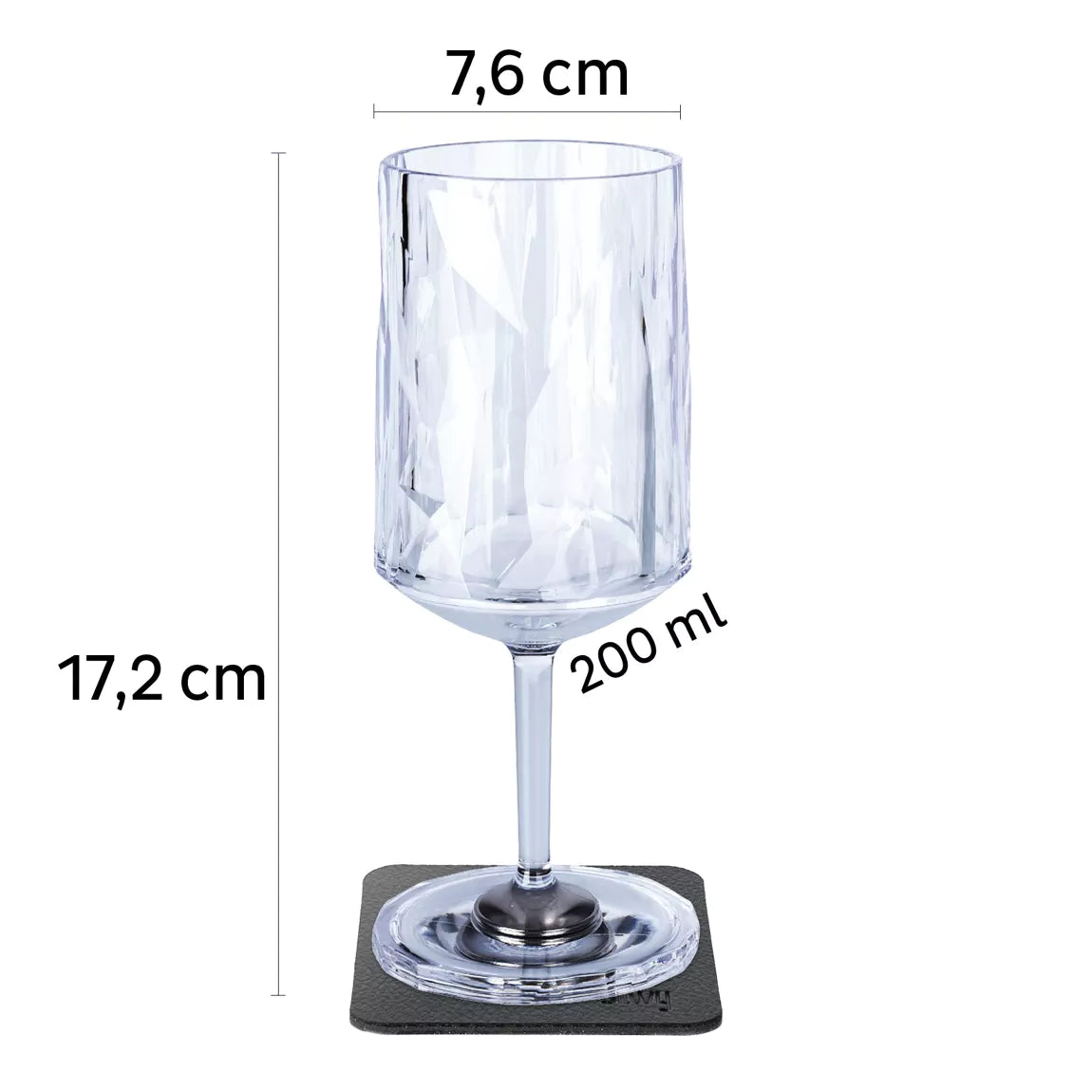 Silwy Magnet-Kunststoffgläser WEIN (2er Set) 0,2 l
