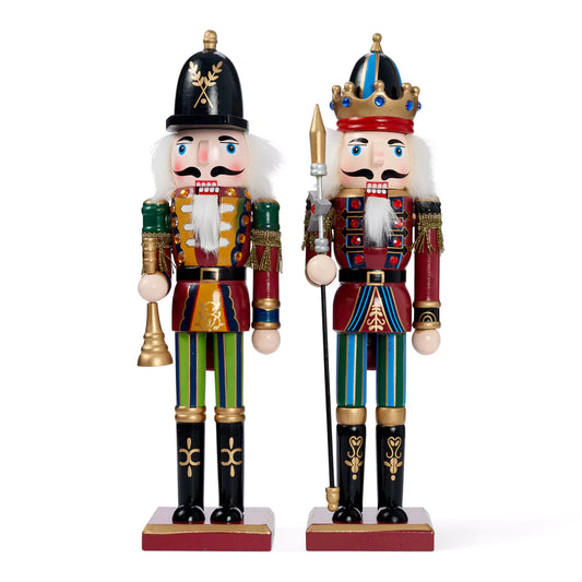 The Twiddlers Nussknacker aus Holz 30cm (2er Set)
