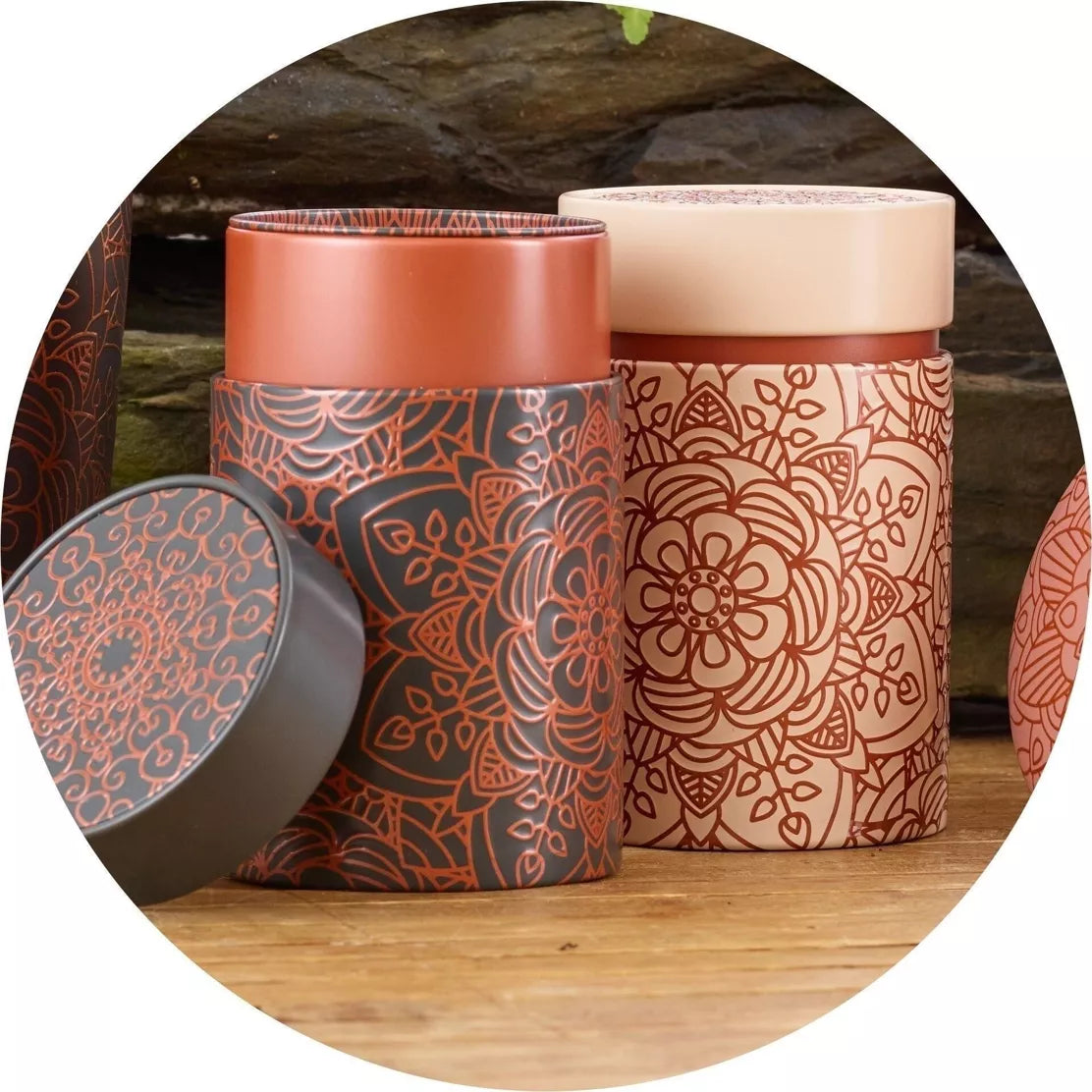 Eigenart Mandala 2er-Set – Metalldosen je bis 150 g