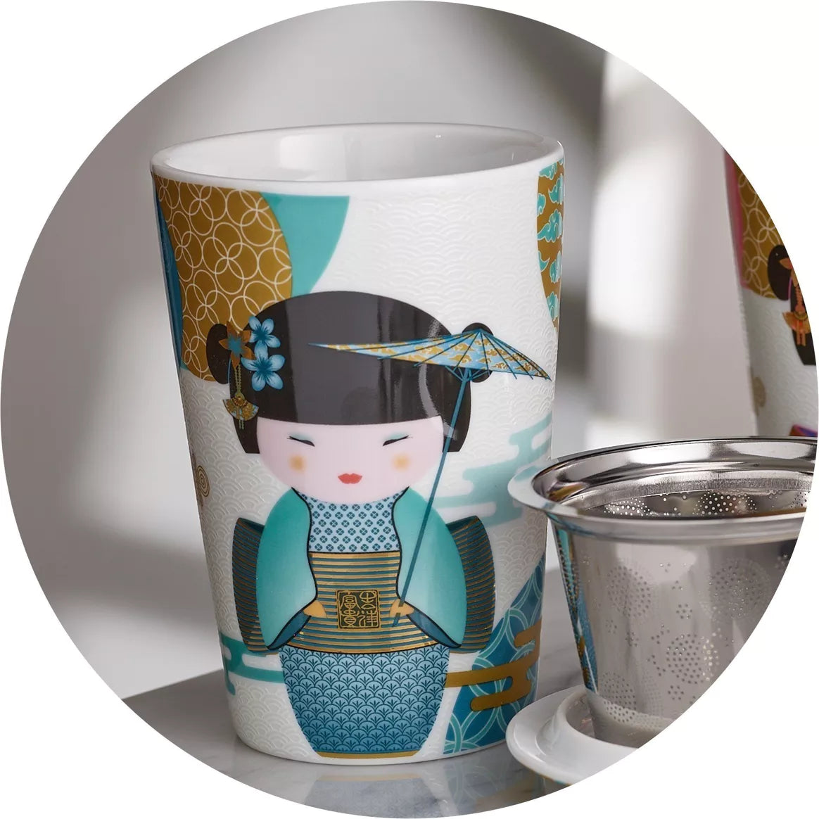 Eigenart Porzellanbecher TEAEVE New Little Geisha PETROL