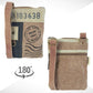 Sunsa Damen Crossover Bag aus Canvas & Leder im Vintage Retro Stil hell