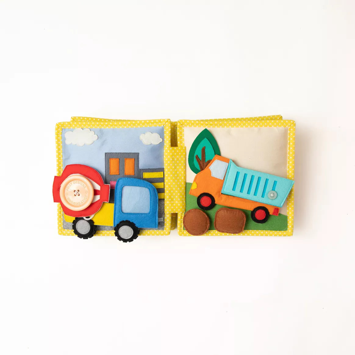 Jolly Designs Mein Erster Bagger - 6 Seiten Mini Quiet Book