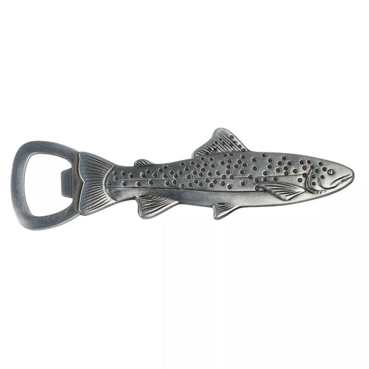 Rex London Fischförmiger Flaschenöffner aus Edelstahl