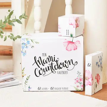 Mami Countdown Kalender - Geschenkset für werdende Mamas