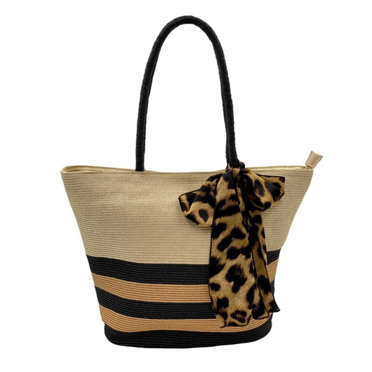 Julesmar Shopper "Leo" mit Leopard Print
