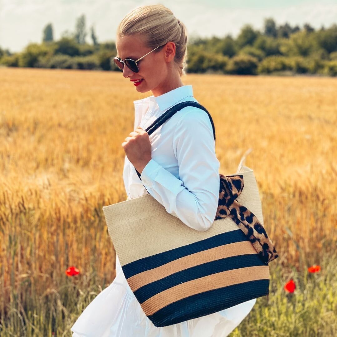 Julesmar Shopper "Leo" mit Leopard Print