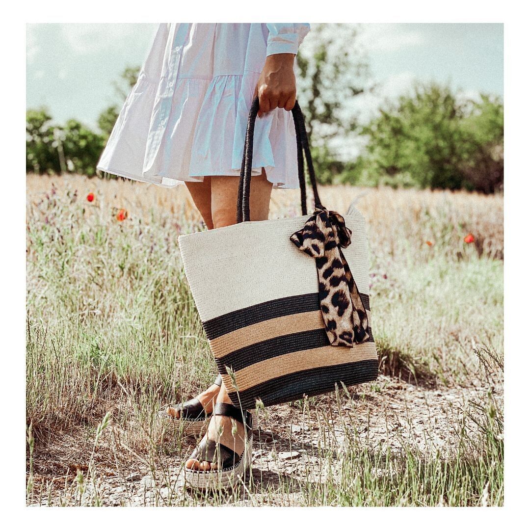 Julesmar Shopper "Leo" mit Leopard Print