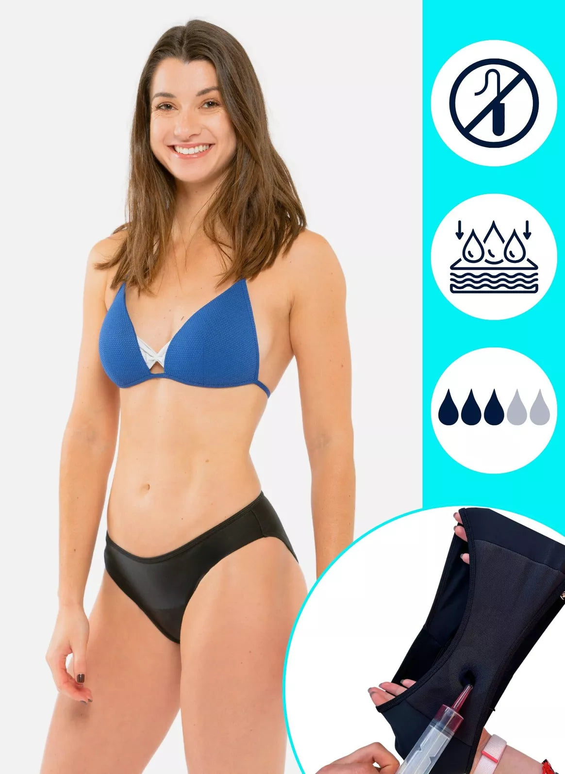 Sorio Menstruations-Badeanzughose – Eva Gr.S