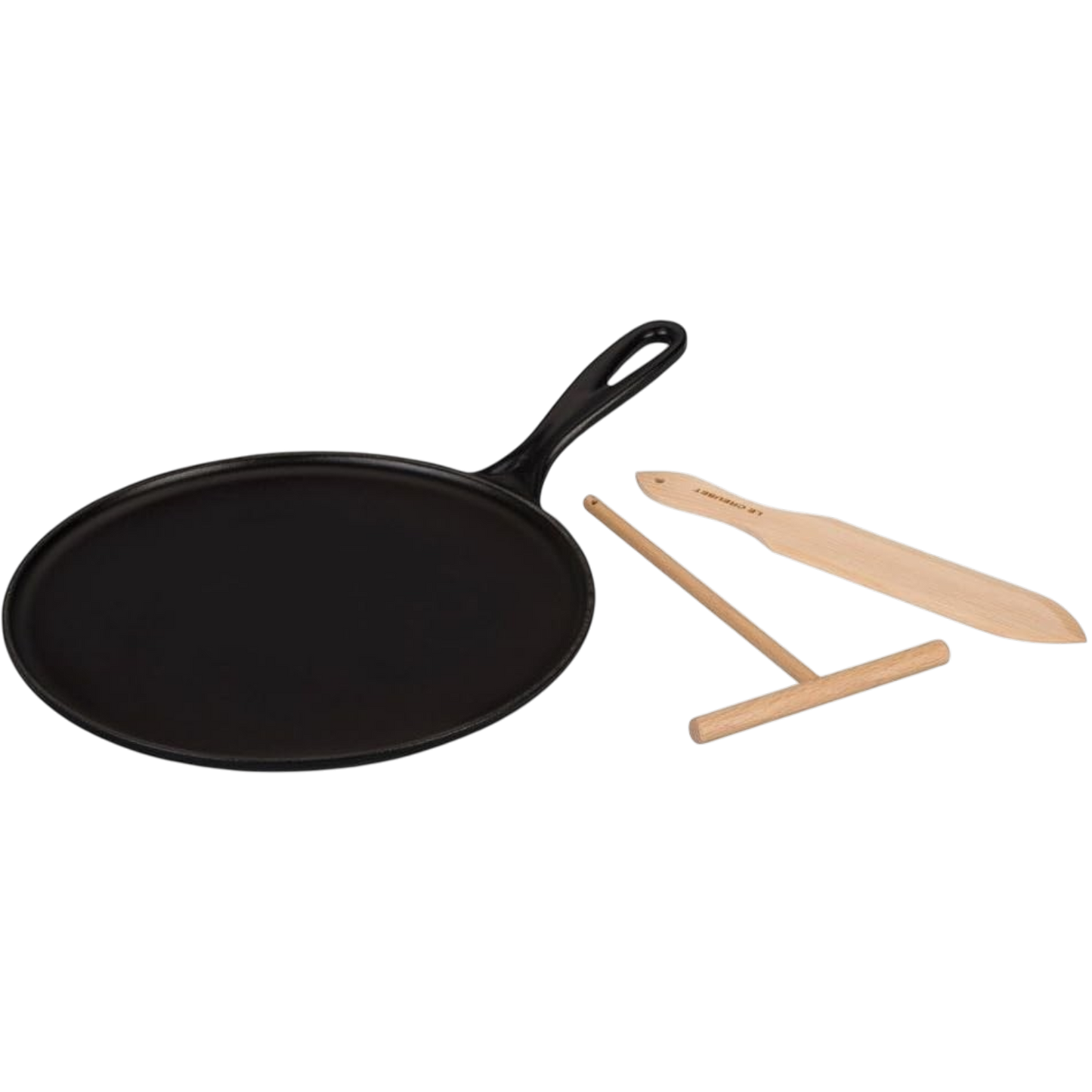 Le Creuset Crêpespfanne Gusseisen 27 cm Schwarz