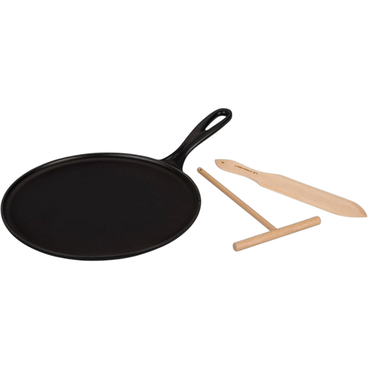 Le Creuset Crêpespfanne Gusseisen 27 cm Schwarz