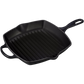 Le Creuset Gusseisen Grillpfanne quadratisch 26 cm schwarz matt – Signature, Induktion, alle Herdarten