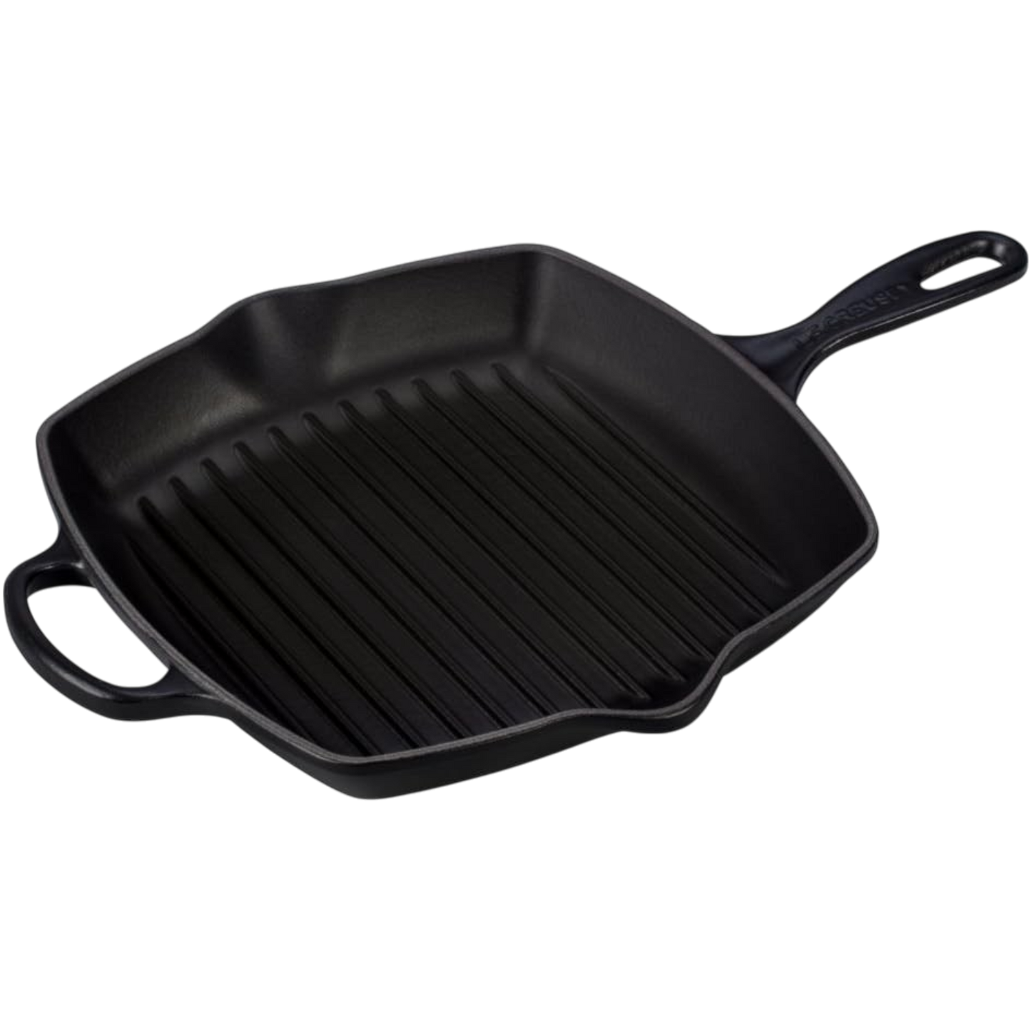 Le Creuset Gusseisen Grillpfanne quadratisch 26 cm schwarz matt – Signature, Induktion, alle Herdarten