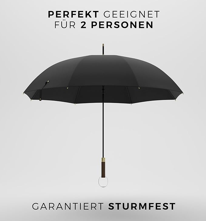 Sapor Design Stockschirm XXL - Schwarz