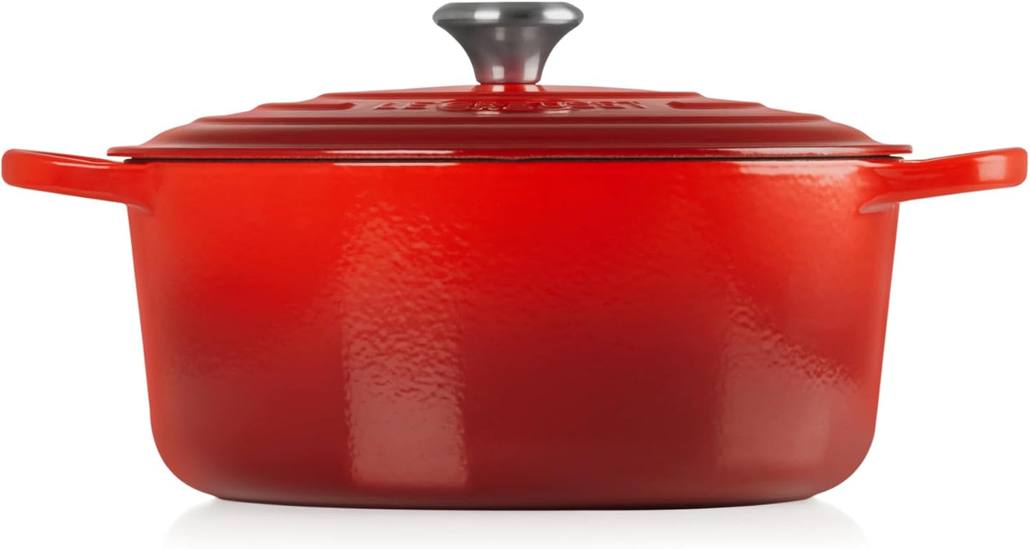 Le Creuset Signature Gusseisen-Bräter Ø 28 cm – Kirschrot