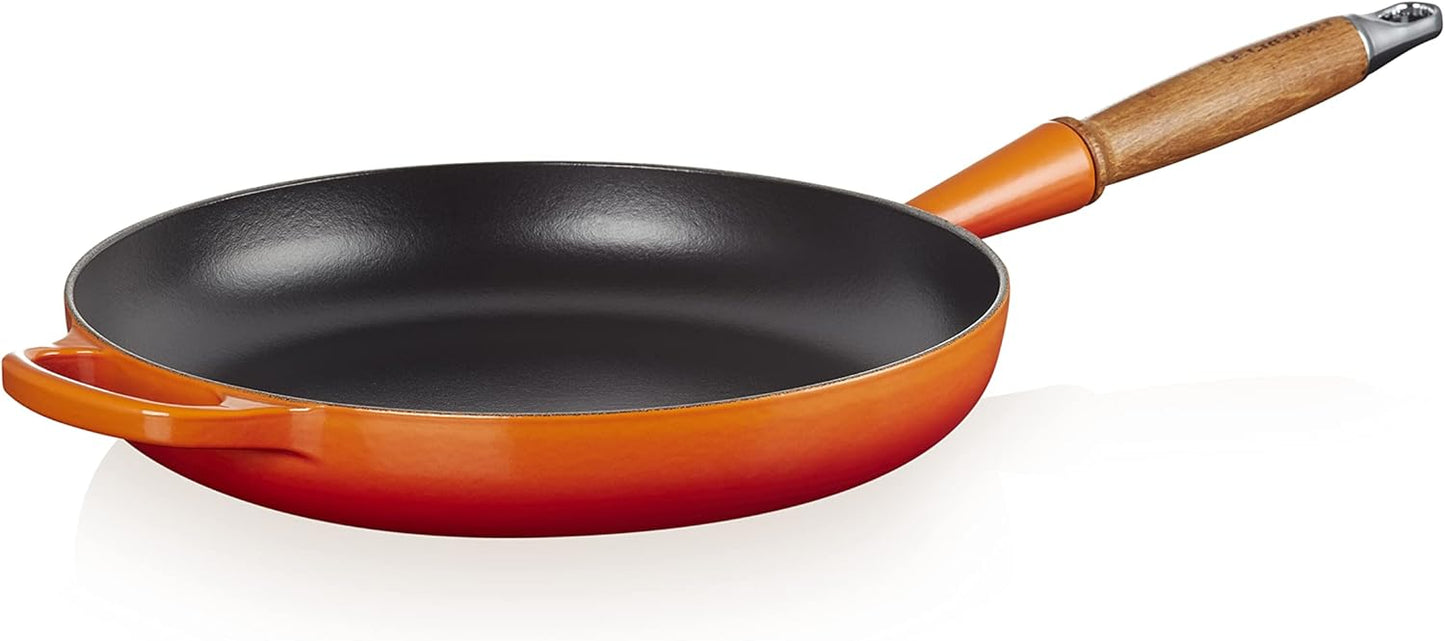 Le Creuset Signature Bratpfanne Gusseisen 28 cm Induktion Ofenrot Holzgriff