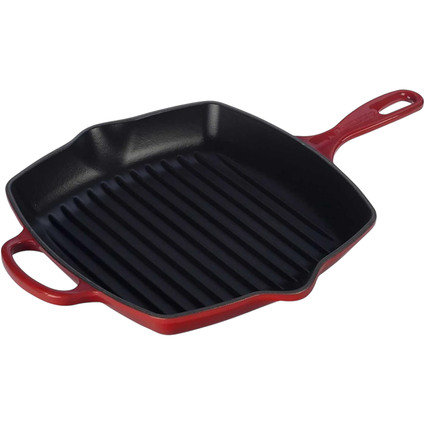 Le Creuset Signature Gusseisen-Grillpfanne 26 cm – Kirschrot
