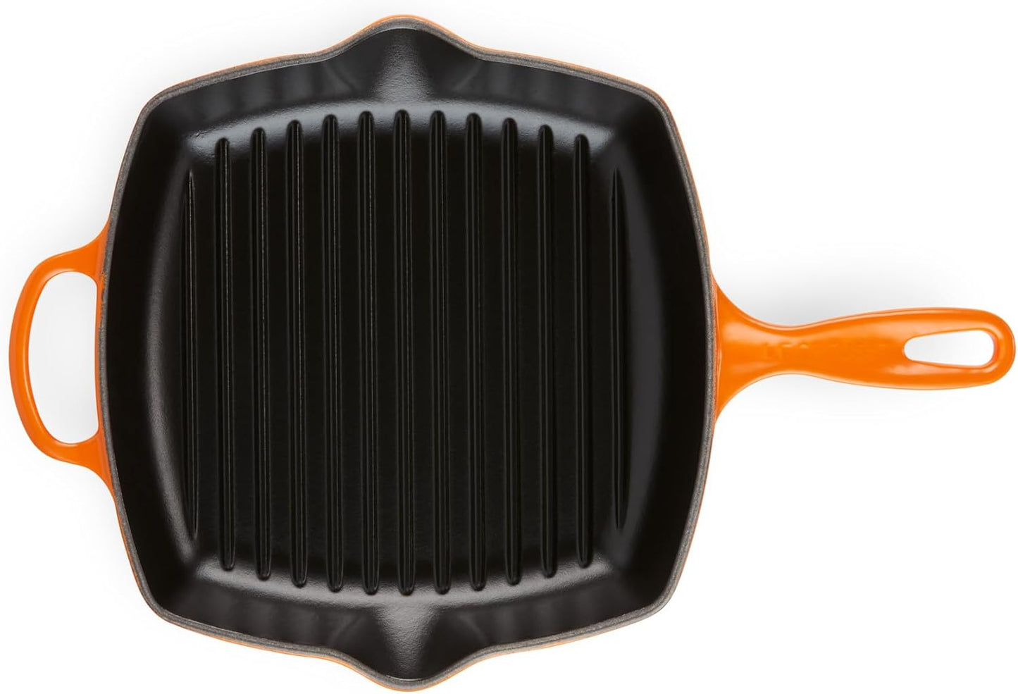 Le Creuset Gusseisen-Grillpfanne quadratisch 26 cm Ofenrot – Induktion, Made in France