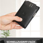 Kronenschein Slim Wallet mit RFID Schutz Schwarz-Glatt