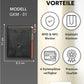Kronenschein Slim Wallet mit Münzfach & RFID Schutz Schwarz-Orange