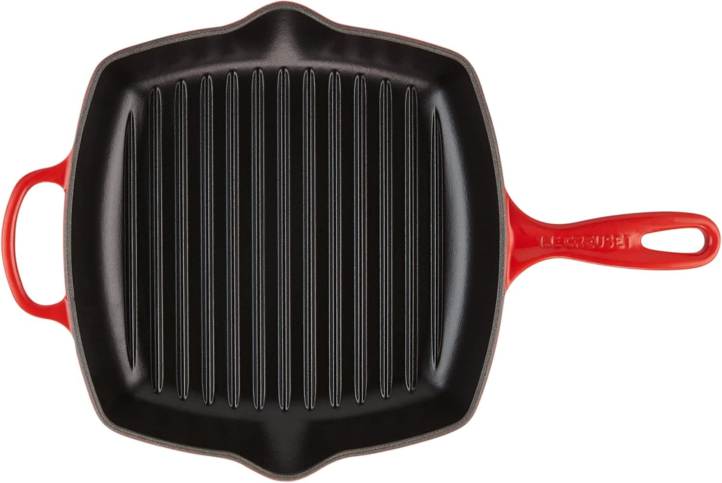 Le Creuset Signature Gusseisen-Grillpfanne 26 cm – Kirschrot