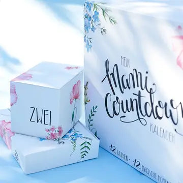 Mami Countdown Kalender - Geschenkset für werdende Mamas