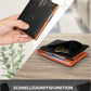 Kronenschein Slim Wallet mit Münzfach & RFID Schutz Schwarz-Orange