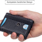 Kronenschein Geldbörse Carbon Slim Wallet – RFID Schutz, Münzfach, 6 Kartenfächer, Geldklammer