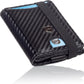 Kronenschein Geldbörse Carbon Slim Wallet – RFID Schutz, Münzfach, 6 Kartenfächer, Geldklammer