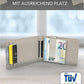 Kronenschein Slim Wallet mit Münzfach & RFID Schutz Grau