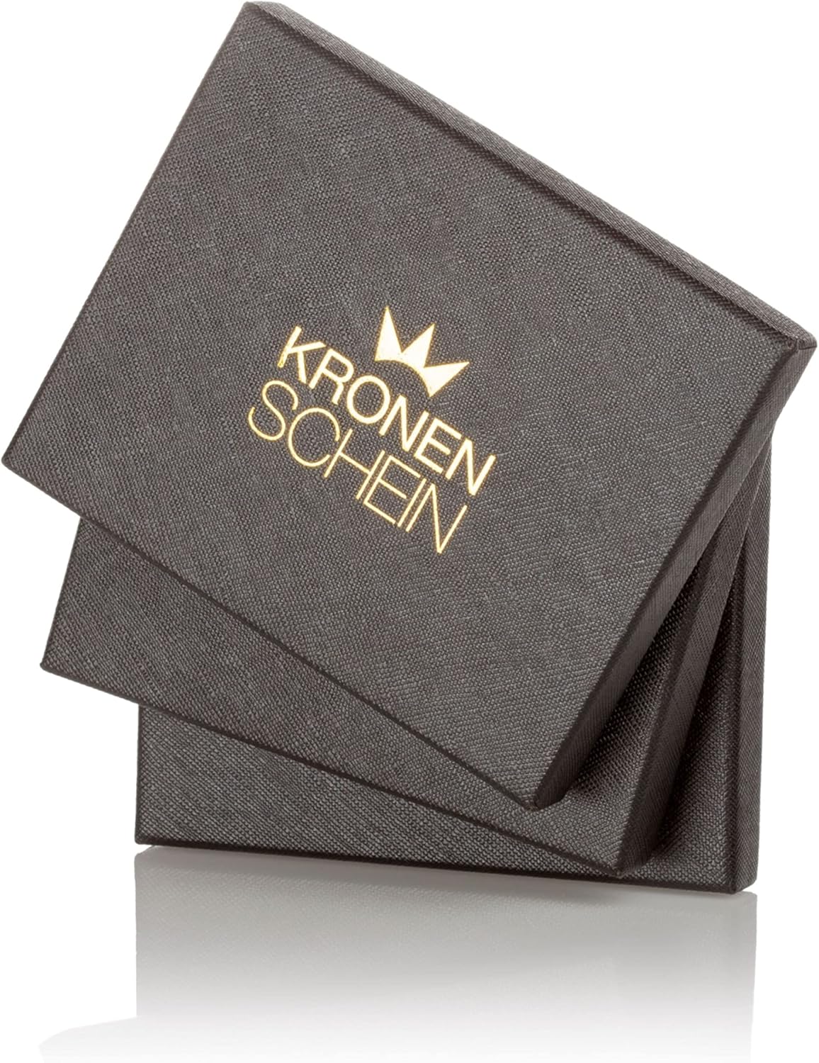 Kronenschein Geldbörse Carbon Slim Wallet – RFID Schutz, Münzfach, 6 Kartenfächer, Geldklammer