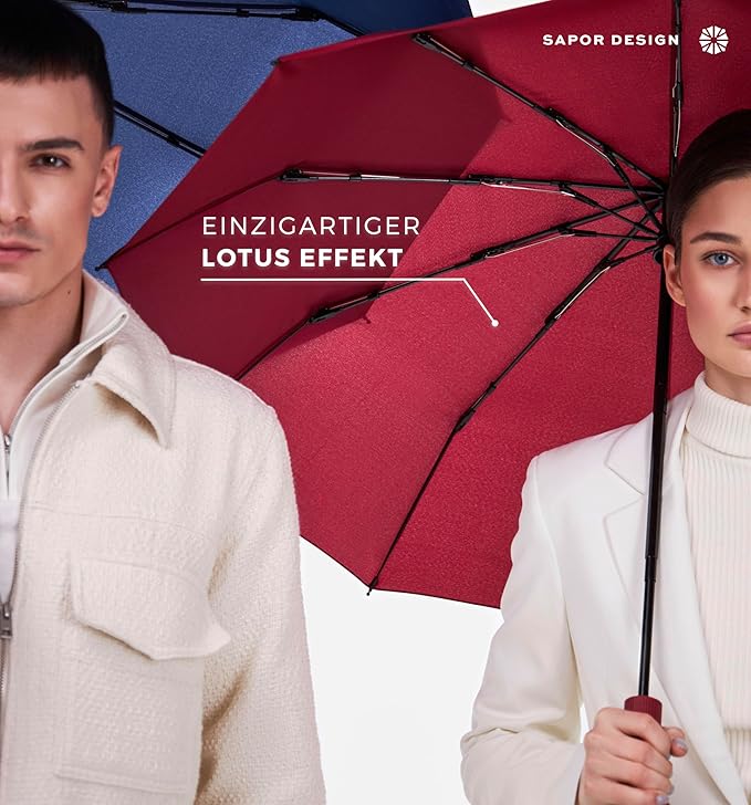 Sapor Design Premium Regenschirm Rot