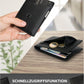Kronenschein Slim Wallet mit Münzfach & RFID Schutz Schwarz-Glatt