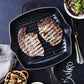 Le Creuset Gusseisen Grillpfanne quadratisch 26 cm schwarz matt – Signature, Induktion, alle Herdarten