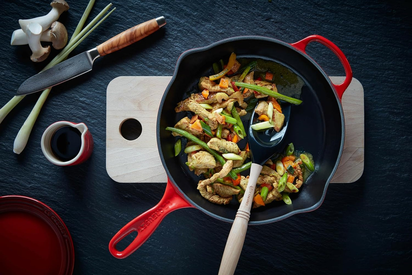 Le Creuset Signature Gusseisen-Bratpfanne 26 cm, Kirschrot
