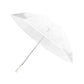 SMATI Großer transparenter Golf-Regenschirm in Weiß - Ideal für Hochzeiten