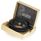 Simaru Nieten Lederarmband schwarz