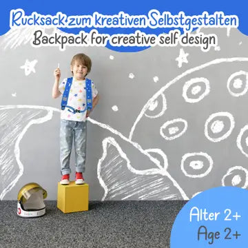 HECKBO Rucksack Rakete mit Sichtfenster