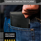 Kronenschein Slim Wallet mit RFID Schutz Schwarz-Glatt