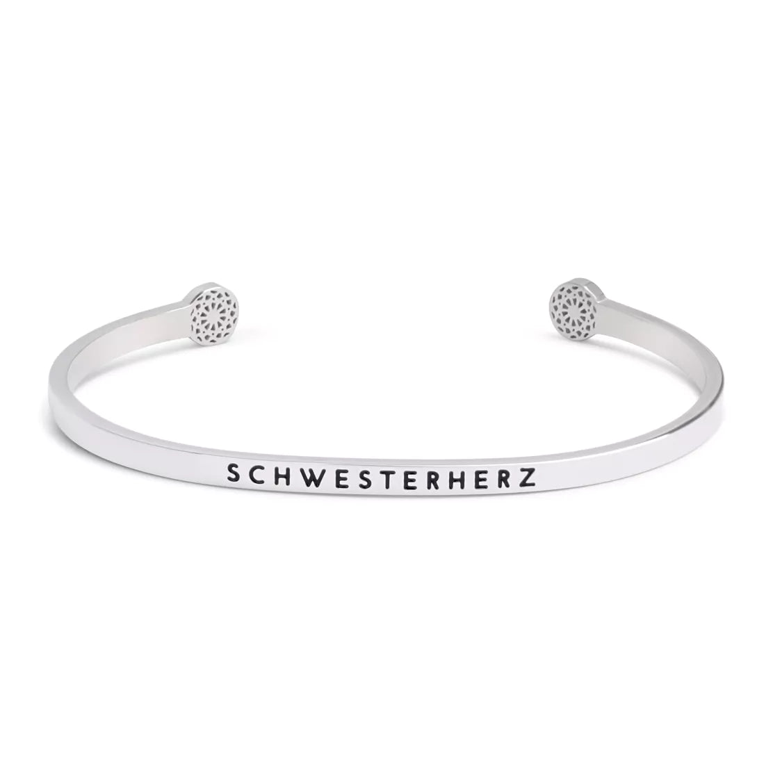 Simple Pledge "Schwesterherz" Armreif - Silber