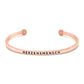 Simple Pledge "Herzensmensch" Armreif - Rosegold