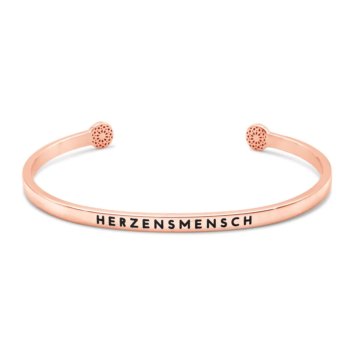 Simple Pledge "Herzensmensch" Armreif - Rosegold
