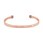 Simple Pledge "Lebe Liebe Lache" Armreif - Rosegold - Blind