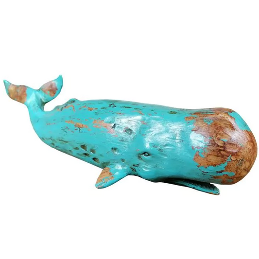 MichaelNoll Handbemalte Walfigur